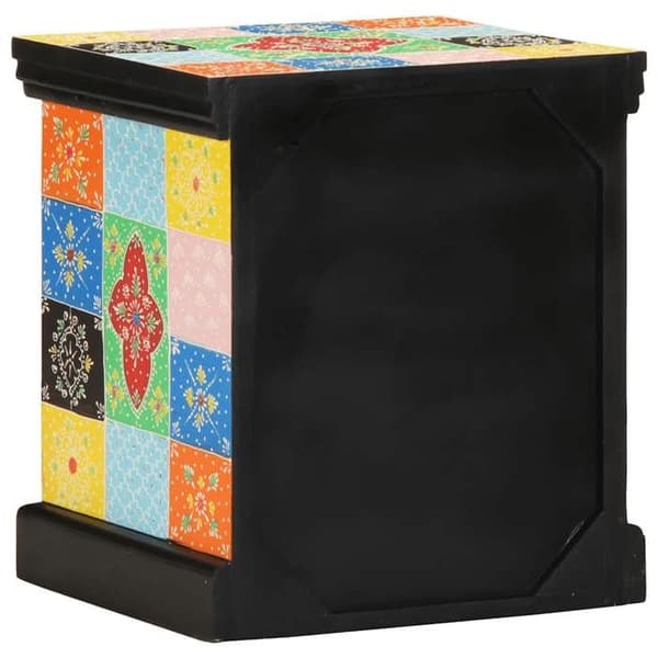 Maison Exclusive - Multifarvet natbord 40x35x45 cm i solid mangotræ