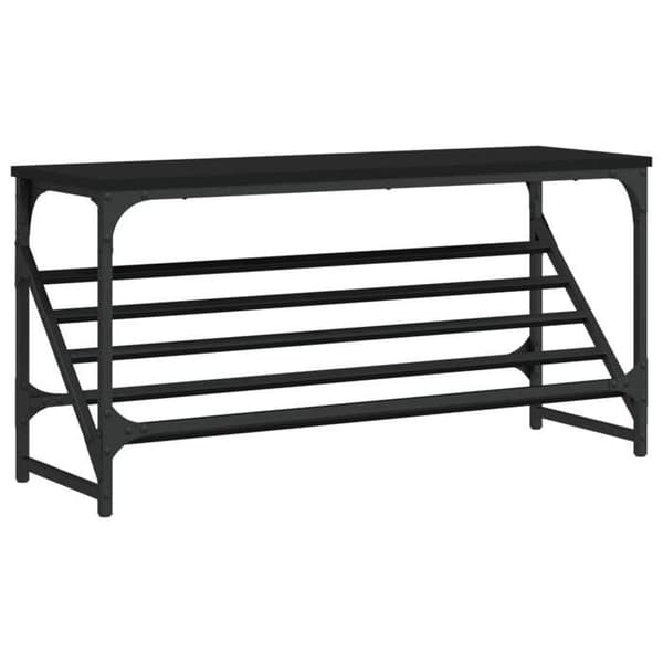 Maison Exclusive - Skohylde sort 90x30x45 cm ingeniørtræ