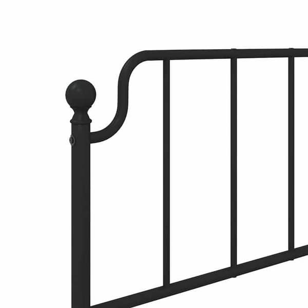 Maison Exclusive - Erstatnings hovedgærde metal sort 100 cm