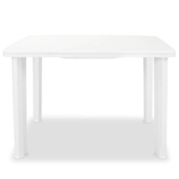 Maison Exclusive - Havebord Hvid 101 x 68 x 72 cm Plastik