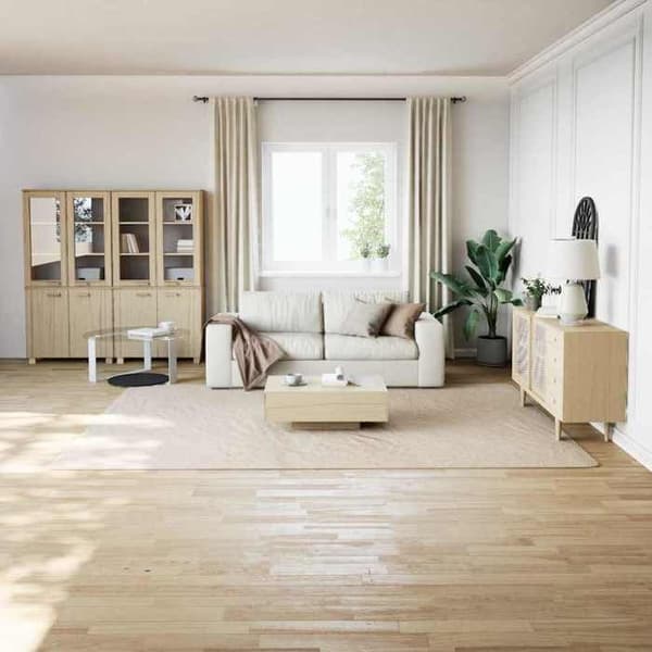 Maison Exclusive - Shaggy matta vit kräm 240x340 cm polyester