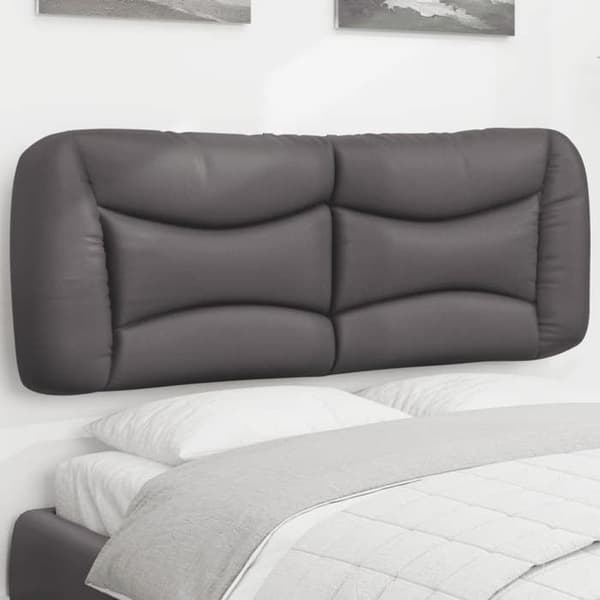 Maison Exclusive - Hovedgærdens pude Hvar grå 120 cm kunstlæder