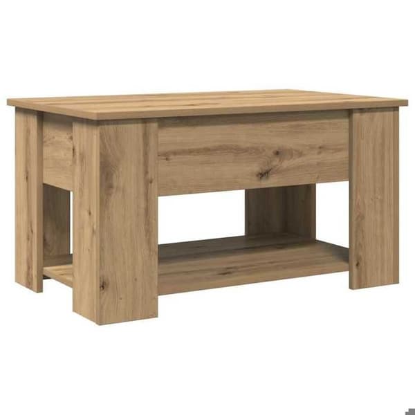 Maison Exclusive - Håndlavet egetræsbord 79x49x41 cm i ingeniørtræ