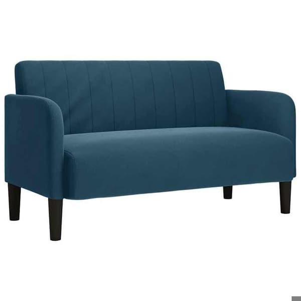 Maison Exclusive - Sofa med chaiselong blå 109 cm fløjl
