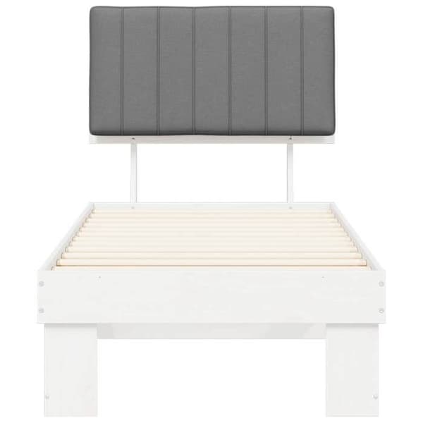 Maison Exclusive - Sengestel med polstret hovedgærde Lys grå 75 x 190 cm Ljusgrått