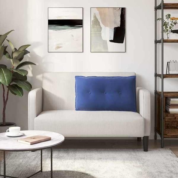 Maison Exclusive - Blå ryggkudde 80 x 50 x 19 cm Blå polis