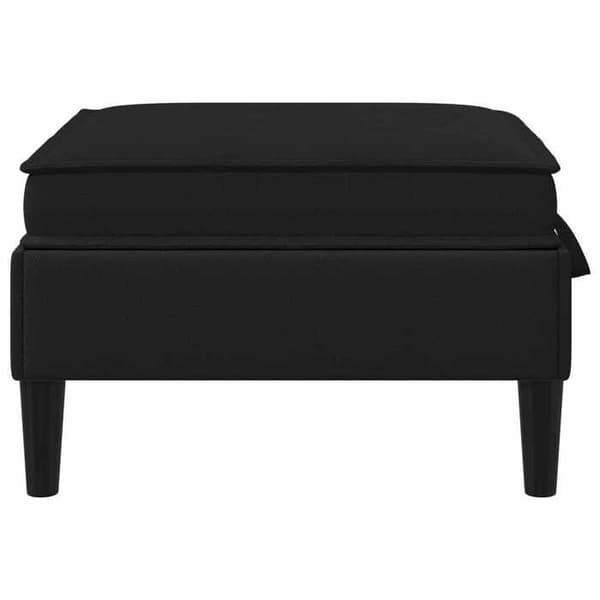 Maison Exclusive - Puff med Opbevaring Sort Velour