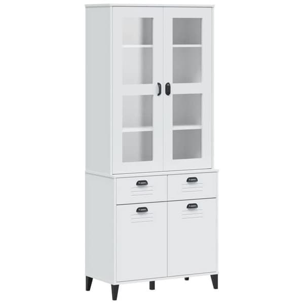 Maison Exclusive - Buffé VIKEN vit 80x40x190 cm massiv furu