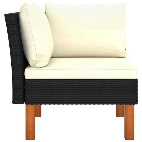 Maison Exclusive - Hörnsoffa i flätad resin och massiv eukalyptus