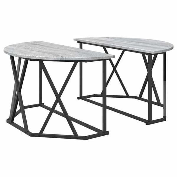 Maison Exclusive - Sohvapöytä Harmaa Sonoma 80 x 80 x 42 cm