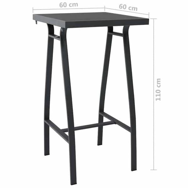 Maison Exclusive - Havebar sæt 5 dele Sort og grå