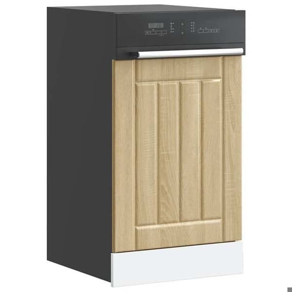 Maison Exclusive - Diskmaskinpanel Lucca ek sonoma ingenjörsträ Sonoma ek