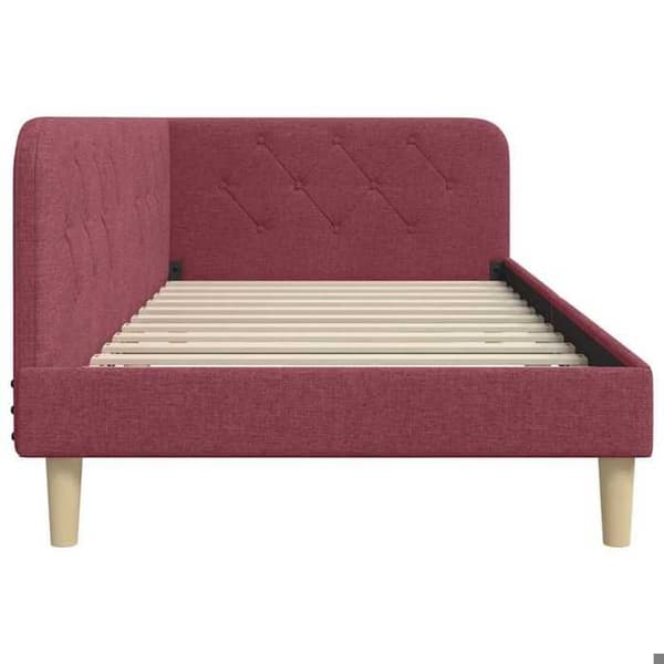 Maison Exclusive - Vinkel sengestel Bordeaux 90 x 190 cm stof