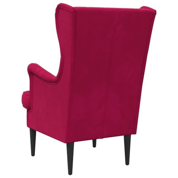 Maison Exclusive - Fåtölj Bordeaux Sammet
