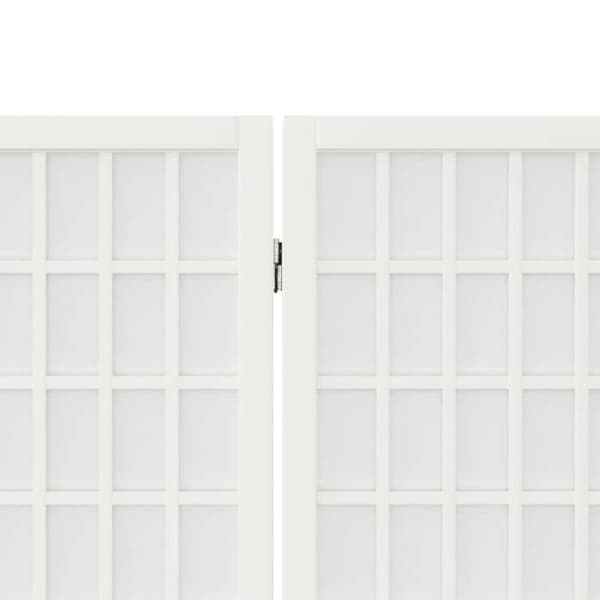 Maison Exclusive - Fällbar avskiljande vägg 5 paneler 200x170 cm Vit
