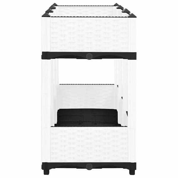 Maison Exclusive - Hævet seng 120x40x71 cm Polypropylen Vit
