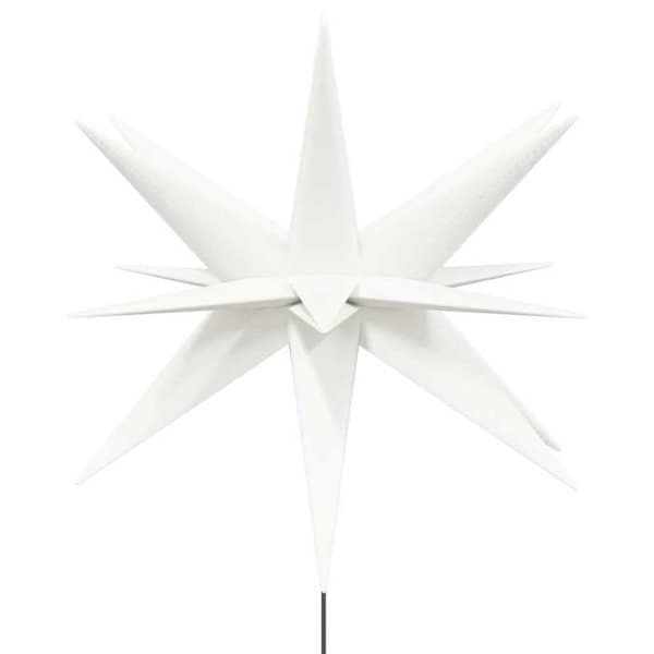 Maison Exclusive - Julbelysning med vikbar vit LED-pinne 57 cm
