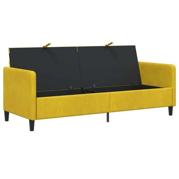 Maison Exclusive - Soffa med förvaring Gul 192 x 78 x 87 cm Polyester