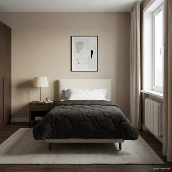 Maison Exclusive - Helårs dyne Matelassé Antracit 155 x 220 cm