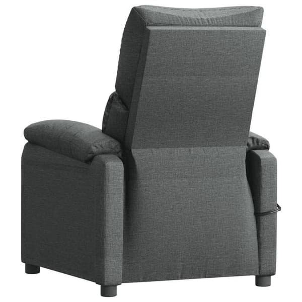 Elastisk massagefåtölj - EXKLUSIV HEM - Fåtölj - Mörkgrå - 3 lutande positioner - 6 USB-massagepunkter Mörkgrå
