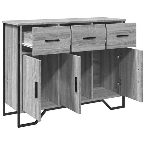 Maison Exclusive - Buffé Sonoma grå 97x32,5x74,5 cm ingenjörsträ