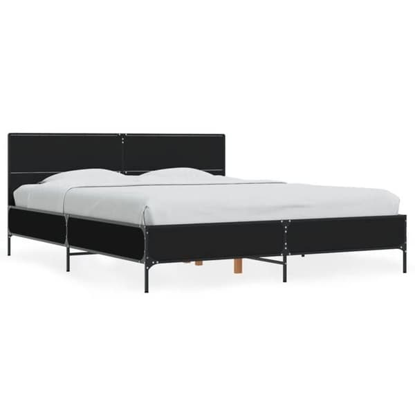 Maison Exclusive - Sengestel uden madras sort 150x200 cm Svart
