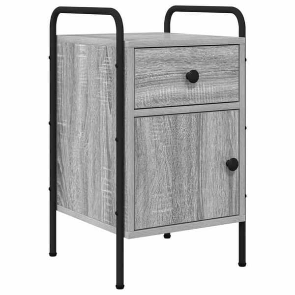 Maison Exclusive - Natbord 2 stk Sonoma grå 35 x 36,5 x 61 cm