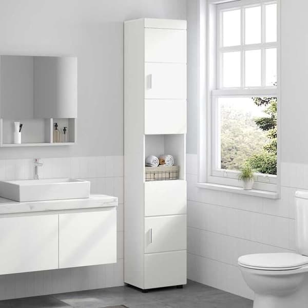 Maison Exclusive - TULUM Valkoinen kylpyhuonekaappisarja Vit