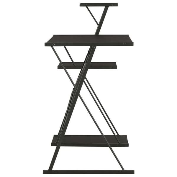 Maison Exclusive - Kontor med hylde Sort 116x50x93 cm Svart