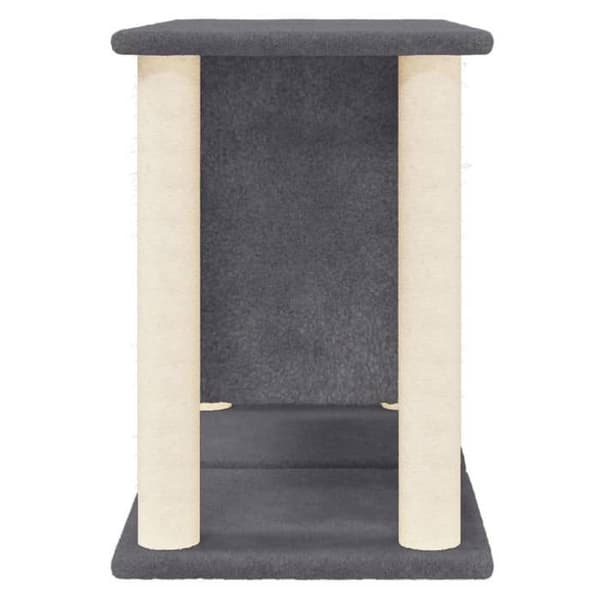 Maison Exclusive - Kattekradsetræ med sisal kløer Mørkegrå 50 cm Mörkgrå
