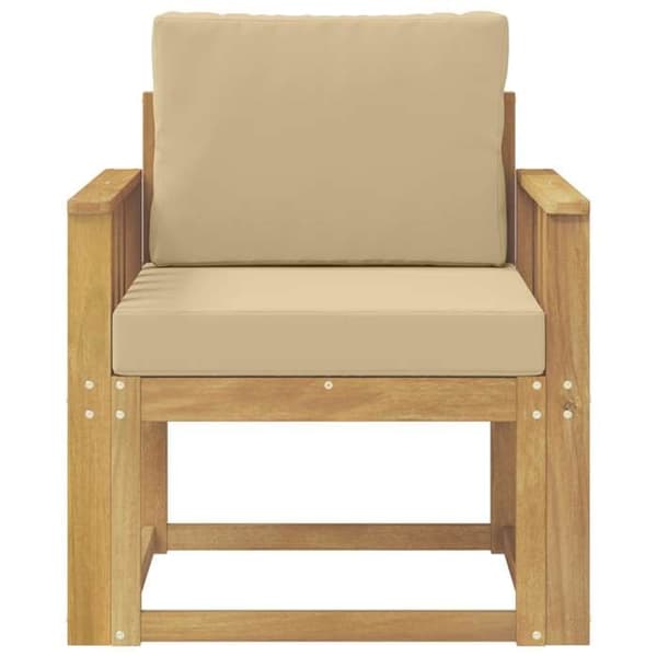 Maison Exclusive - Udendørs Sofa i Polyester Hvid og Beige