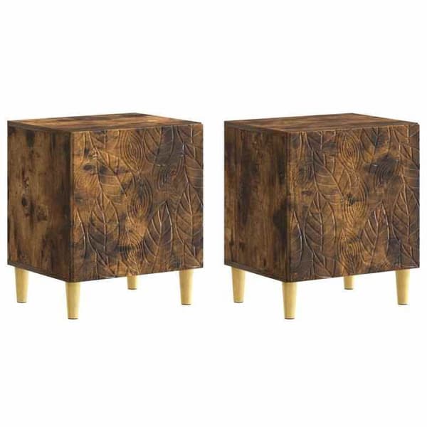 Maison Exclusive - Natbord 2 dele Røget eg 43 x 34,5 x 50 cm