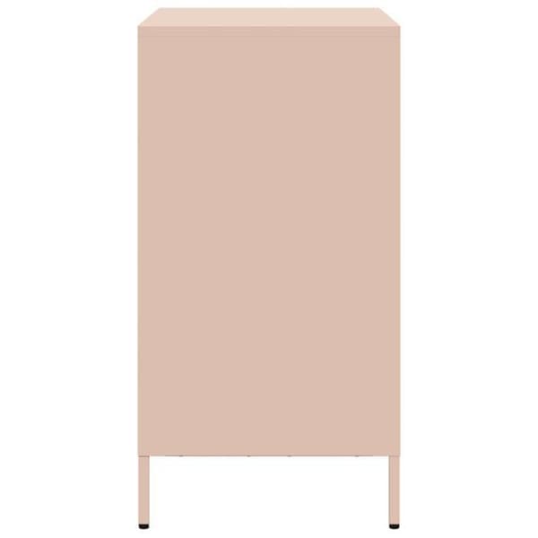Maison Exclusive - Buffet rosa 68x39x73,5 cm koldvalset stål