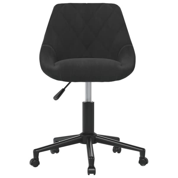 Maison Exclusive - Musta samettinen ruokasalin pyörivä tuoli