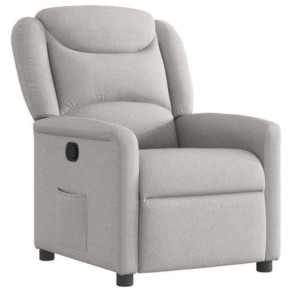 Maison Exclusive - Grå moln tyg reclinerfåtölj