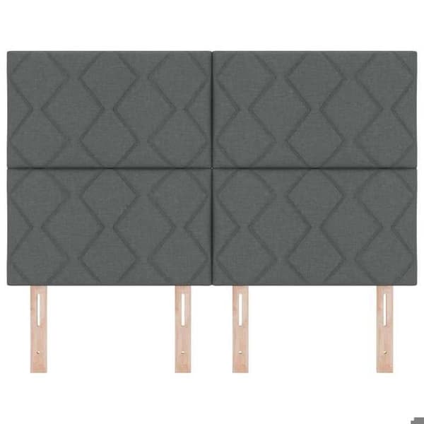 Maison Exclusive - Mörkgrå sänggavel 144 cm tyg