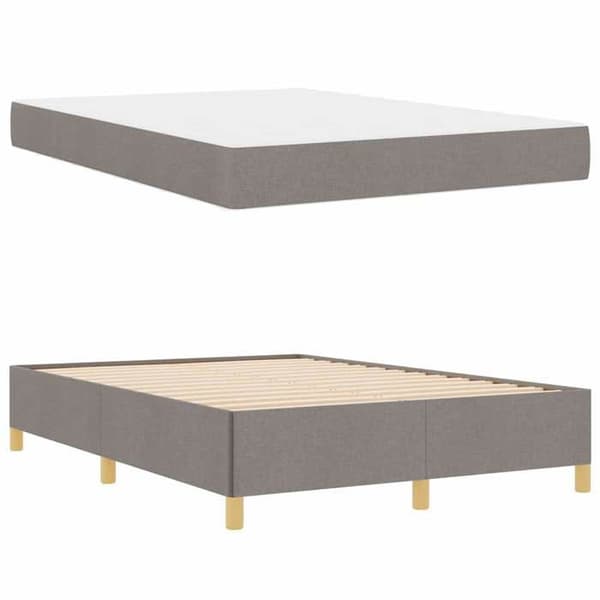Maison Exclusive - Sängram Taupe 140 x 200 cm tyg Mol