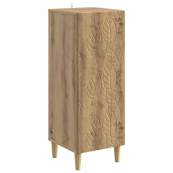Maison Exclusive - Buffet i håndlavet egetræ 33 x 34,5 x 90 cm Ingeniørtræ