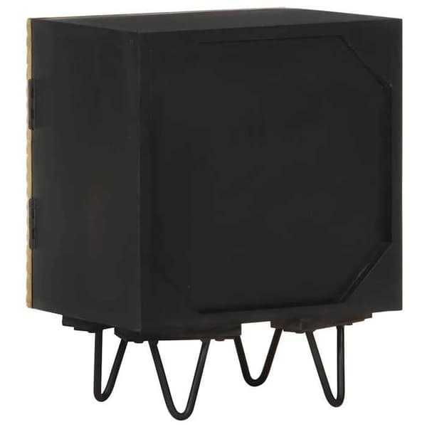 Maison Exclusive - Nattested med front i messing 40x30x50cm Massiv mango