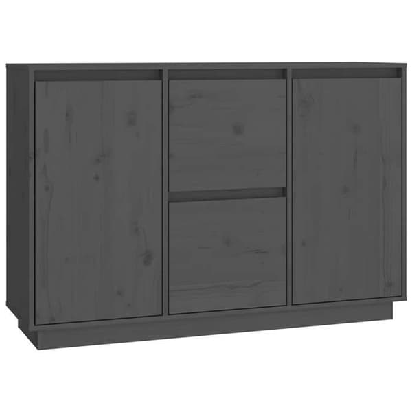 Maison Exclusive - Harmaa buffet 111x34x75 cm Massiivipuu mänty