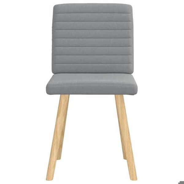 Maison Exclusive - Matstolar set om 2 ljusgrå tyg
