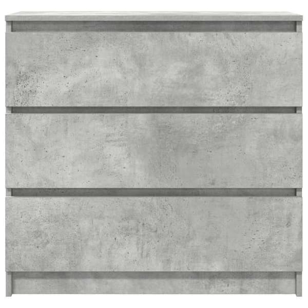 Maison Exclusive - Betonggrå buffé 80x35x76 cm ingenjörsträ