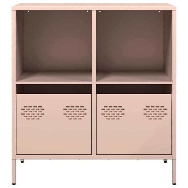 Maison Exclusive - Buffet rosa 68x39x73,5 cm koldvalset stål