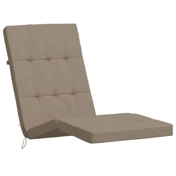 Maison Exclusive - Långfällstolar kuddar set om 2 taupe oxford tyg