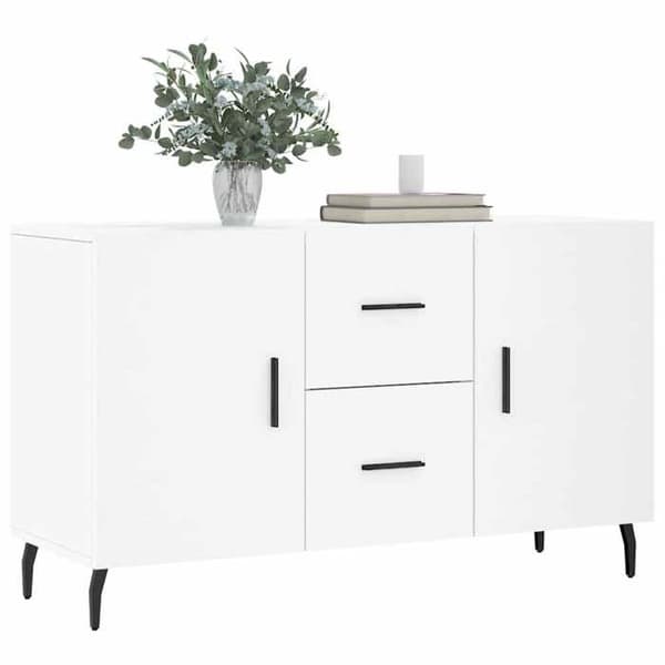 Maison Exclusive - Vit buffé 100x36x60 cm ingenjörsträ