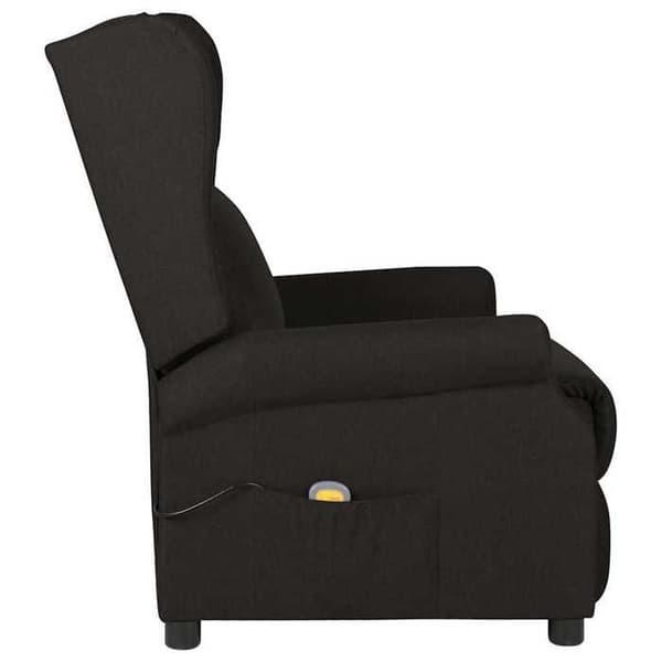 Maison Exclusive - Svart tyg massagefåtölj