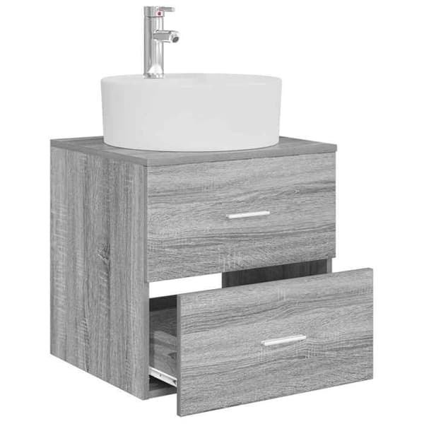 Exklusiv möbel - Väggmonterad handfat Vanity Sonoma grå 49,5 x 44,5 x 65 cm