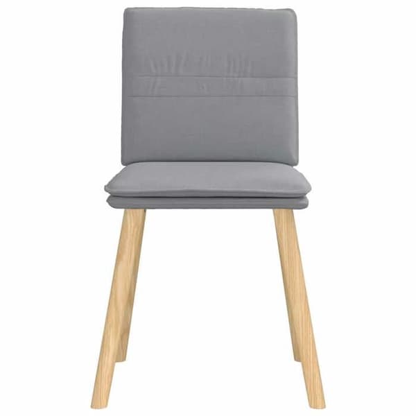 Maison Exclusive - Matstolar set om 4 ljusgrå tyg