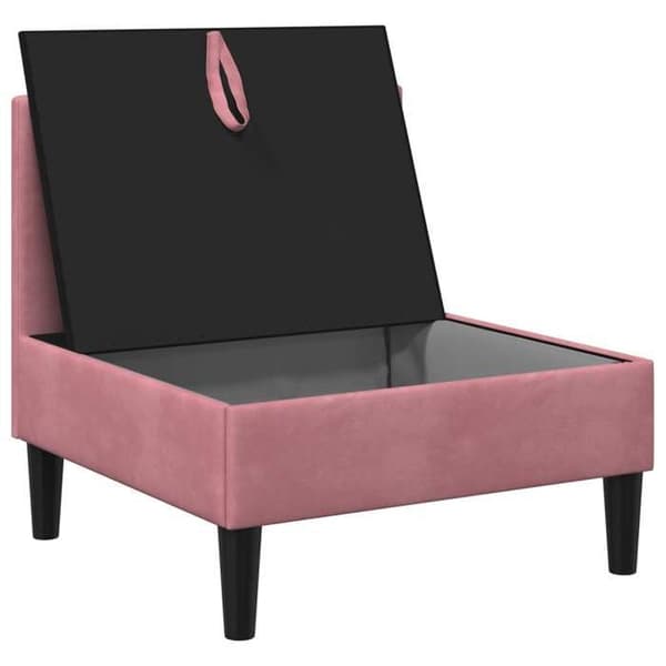 Maison Exclusive - Mellem sofa med opbevaring i rosa velour