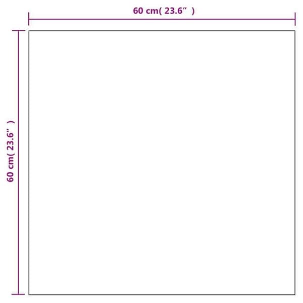 Maison Exclusive - Vægspejle 2 stk 60x60 cm Kvadratisk Glas